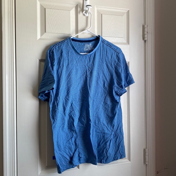 Steel and Concrete Large Blue Short Sleeve Shirt USED - Picture 1 of 3